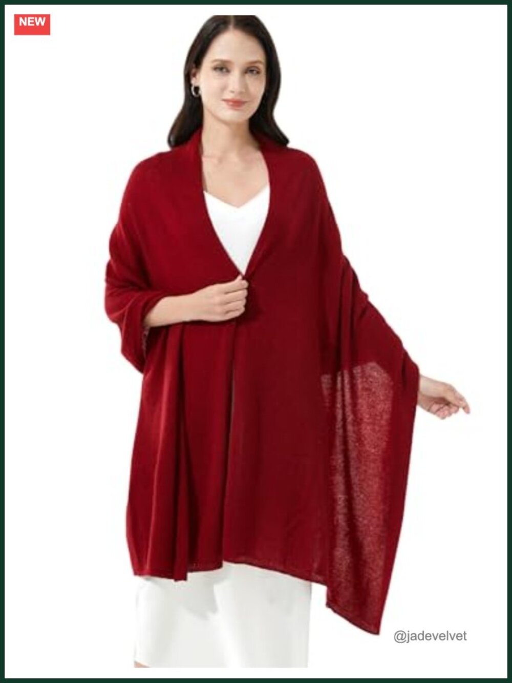 100% Cashmere Extra Large Wrap Shawl Knitted Stole Scarf for Women